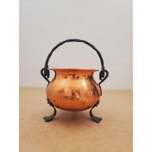 Vintage 1960s Copper Planter, Air Plant Holder, Succulent Pot, Copper Plant Pot,